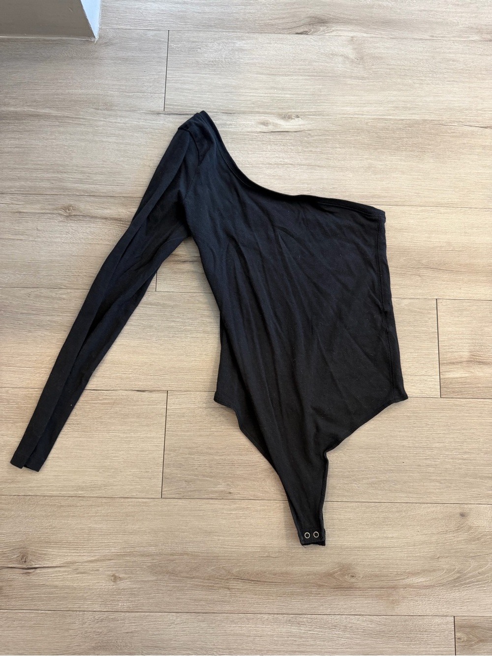 Abercrombie One-Shoulder Black Bodysuit